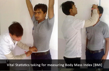 Vital Statistics taking for measuring Body Mass Index [BMI]