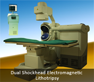 DUAL SHOCKHEAD ELECTROMAGNETIC LITHOTRIPSY