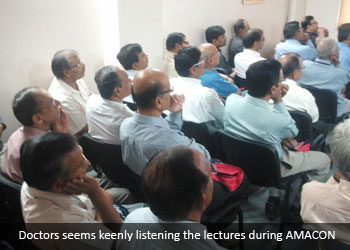 Doctors seems keenly listening the lectures during AMACON