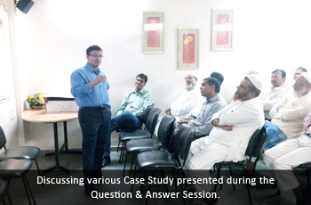 Discussing various Case Study presented during the Question & Answer Session.