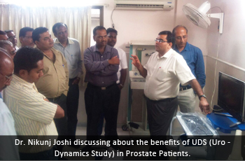  Dr. Nikunj Joshi discussing about the benefits of UDS (Uro - Dynamics Study) in Prostate Patients.