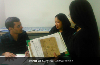 Patient at Surgical Consultation